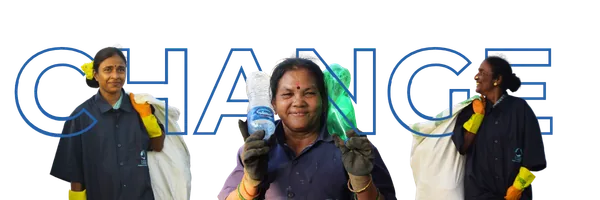 Waste collectors empowered by Plastics For Change