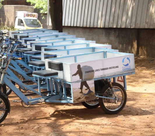 E-Tricycle program for waste collectors
