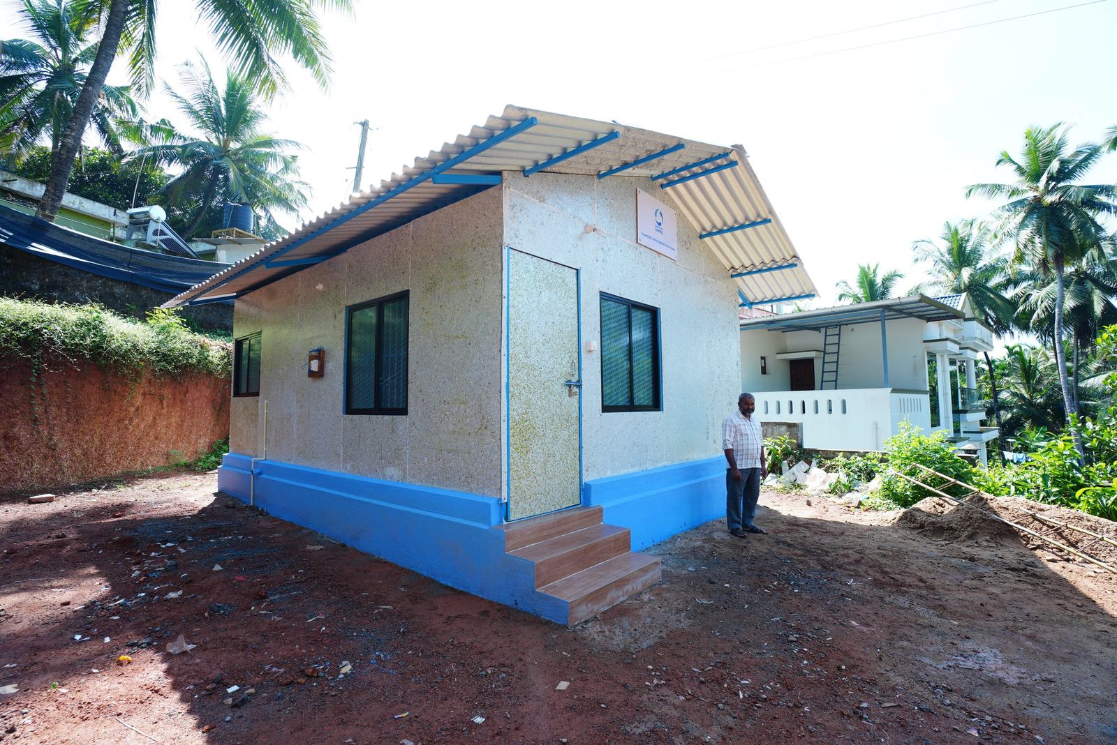 We built houses made out of plastic waste