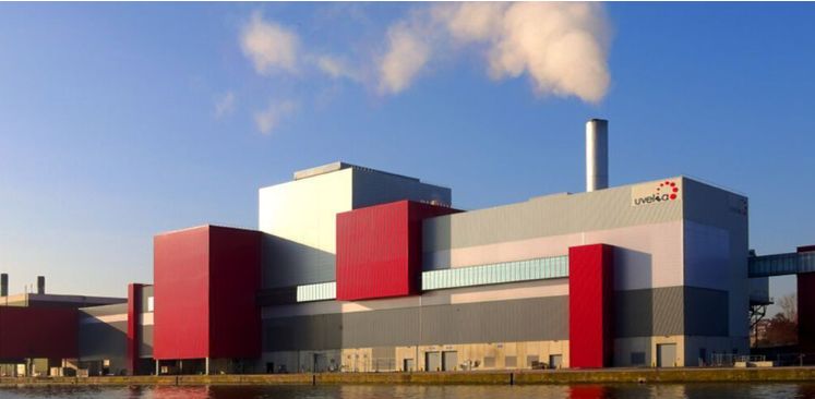   A waste-to-energy plant in Belgium.  