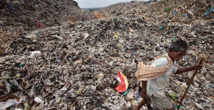  A landfill just outside Bangalore. By 2050, India will need New Delhi-sized landfills to manage disposal. 