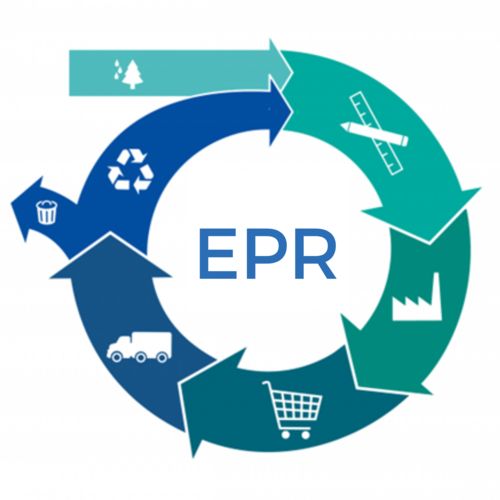   Through EPR, companies have the respomability to collect the waste they create and re-use it or recycle it  